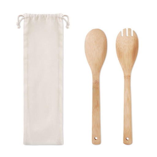 [MO9903-13] Set Bamboo Utensils Salad