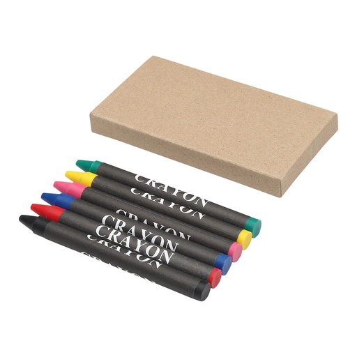 [10617100] Ayo 6-piece coloured crayon set