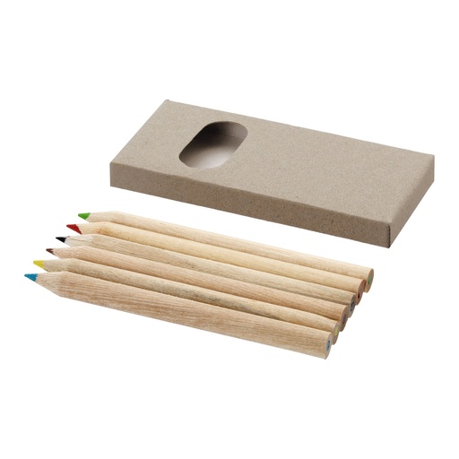 [10621900] Ayola 6-piece coloured pencil set