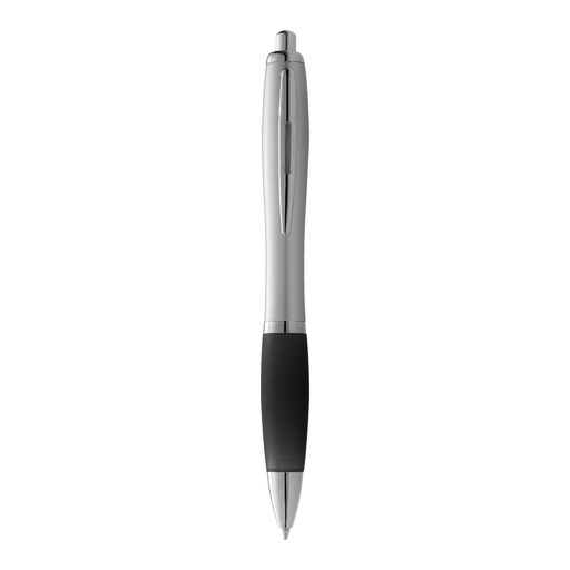 [10707709] Nash ballpoint pen silver barrel and coloured grip (blue ink)