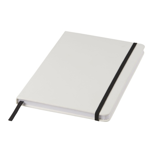 Spectrum A5 white notebook with coloured strap