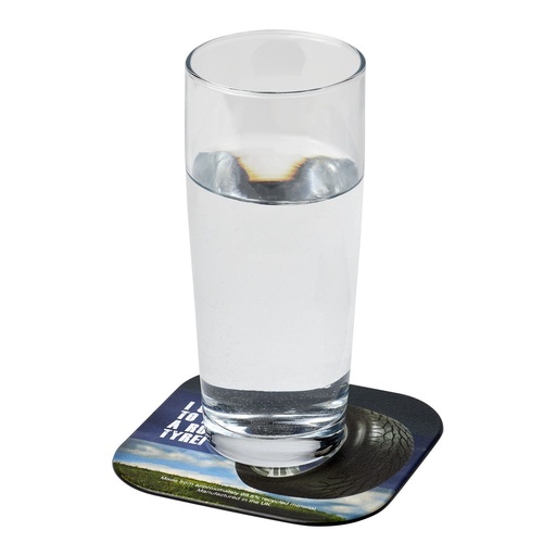 [21052000] Brite-Mat® square coaster with tyre material