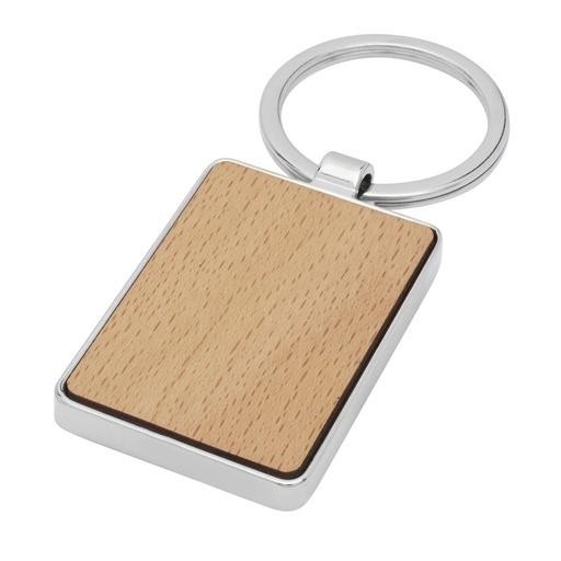 [11812471] Mauro beech wood rectangular keychain