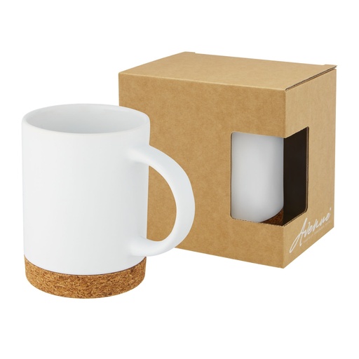 Neiva 425 ml ceramic mug with cork base