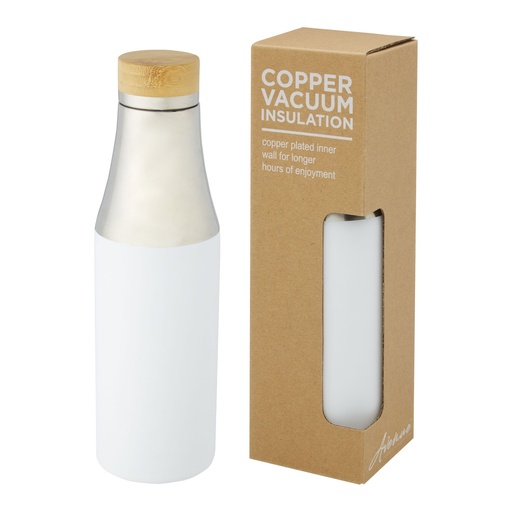 Hulan 540 ml copper vacuum insulated stainless steel bottle with bamboo lid