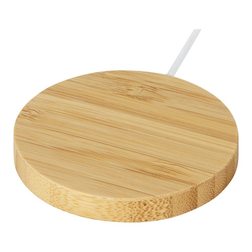 [12418802] Atra 10W bamboo magnetic wireless charging pad