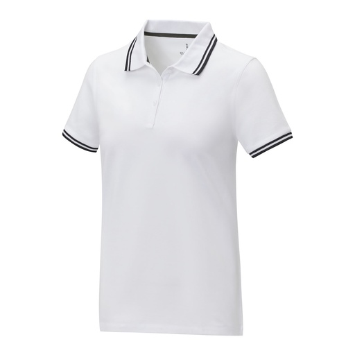 Amarago short sleeve women's tipping polo