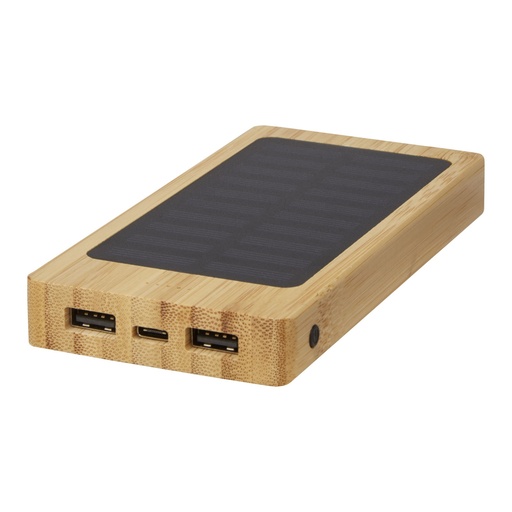 [12425702] Alata 8000 mAh bamboo solar power bank