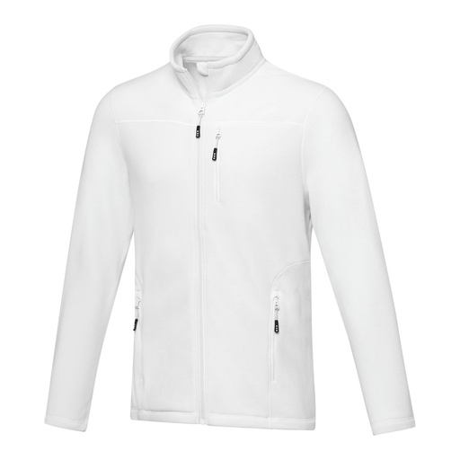 Amber men's GRS recycled full zip fleece jacket