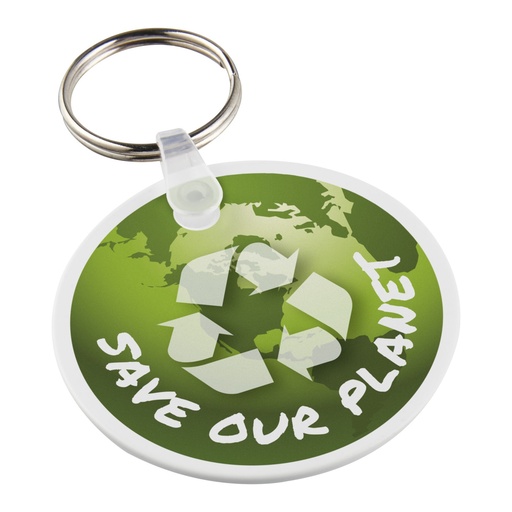 [21047501] Tait circle-shaped recycled keychain