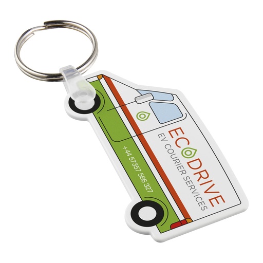 [21047401] Tait van-shaped recycled keychain