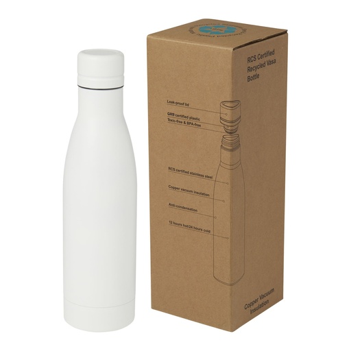 Vasa 500 ml RCS certified recycled stainless steel copper vacuum insulated bottle