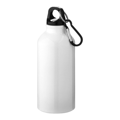 Oregon 400 ml RCS certified recycled aluminium water bottle with carabiner