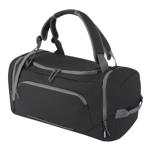 [13004690] Aqua GRS recycled water resistant duffel backpack 35L