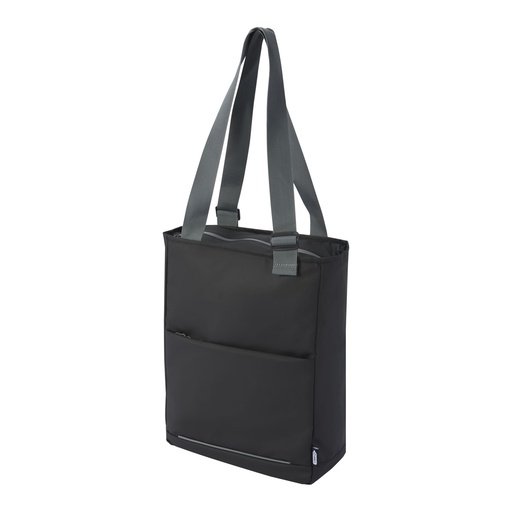 [13003890] Aqua 14" GRS recycled water resistant laptop tote bag 14L