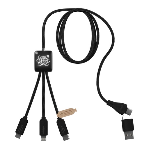 [2PX08590] SCX.design C45 5-in-1 rPET charging cable with data transfer