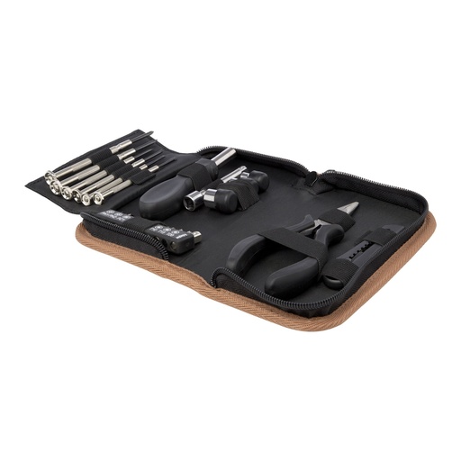 [10457906] Spike 24-piece RCS recycled plastic tool set with cork pouch