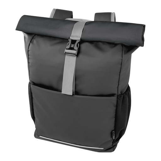 [13005090] Aqua 15" GRS recycled water resistant roll-top bike bag 20L