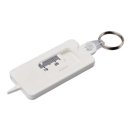 Kym recycled tyre tread check keychain