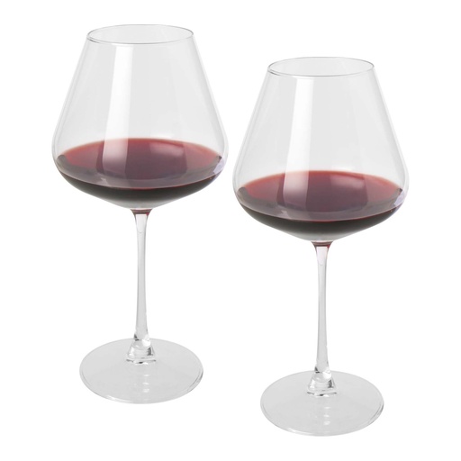 [11339001] Rosso 2-piece wine glass set