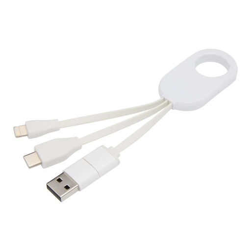[12443501] Troop 4-in-1 recycled plastic charging cable
