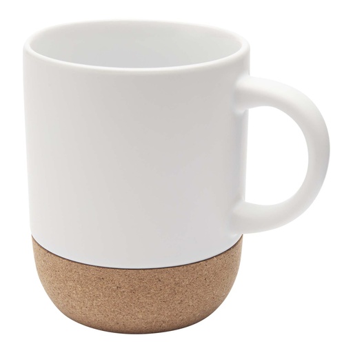 [10084601] Billie 300 ml ceramic sublimation mug with cork details