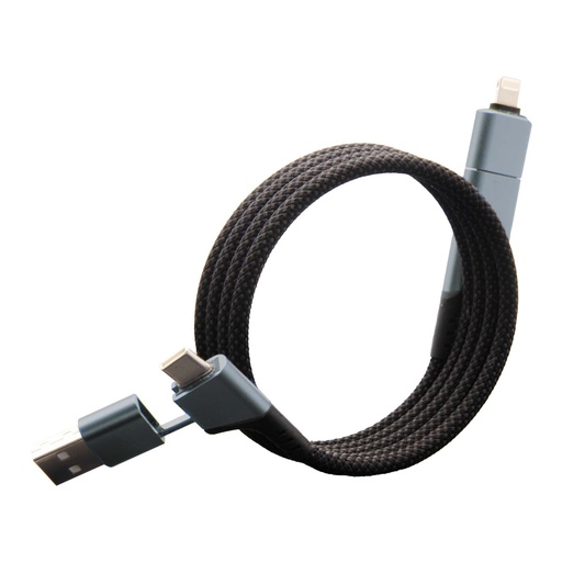 [2PX16982] SCX.design C52 100W 4-in-1 rPET magnetic ultra fast charging cable