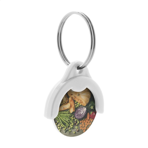Trolley Coin Keyring