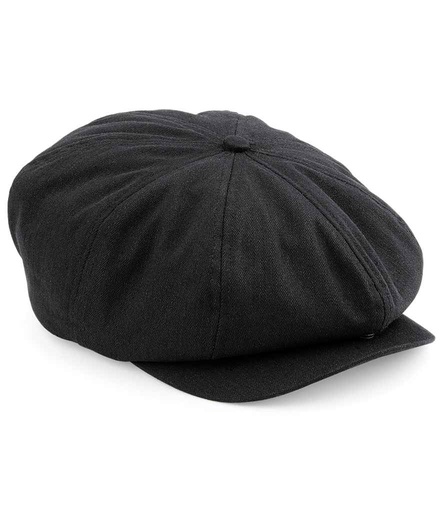 [BB624 BLK] Beechfield Newsboy Cap