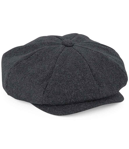 [BB629 CHM] Beechfield Melton Wool Baker Boy Cap
