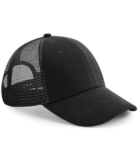 [BB678 BLK] Beechfield Jersey Athleisure Trucker Cap