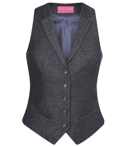 Brook Taverner Ladies Nashville Tweed Waistcoat