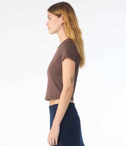 Bella Ladies Micro Rib Baby T-Shirt