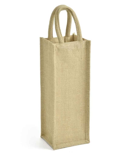 [BR105 NAT] Brand Lab Jute Bottle Bag