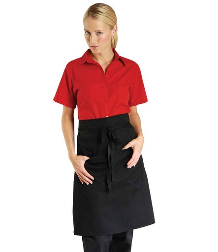[DE122 BLK] Dennys Waist Apron with Pocket