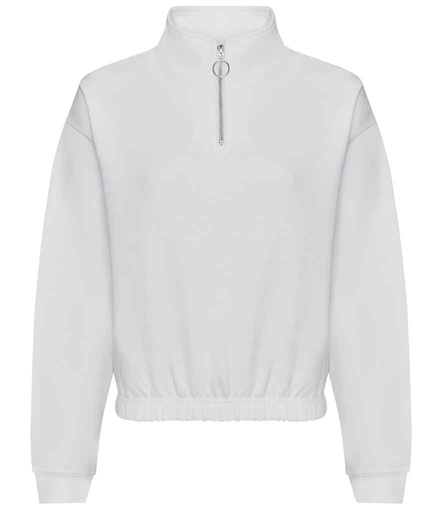 AWDis Ladies Cropped 1/4 Zip Sweatshirt