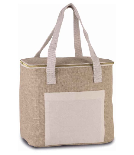 [KI0353 NAT] Kimood Medium Jute Cool Bag