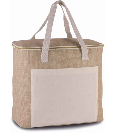 [KI0354 NAT] Kimood Large Jute Cool Bag