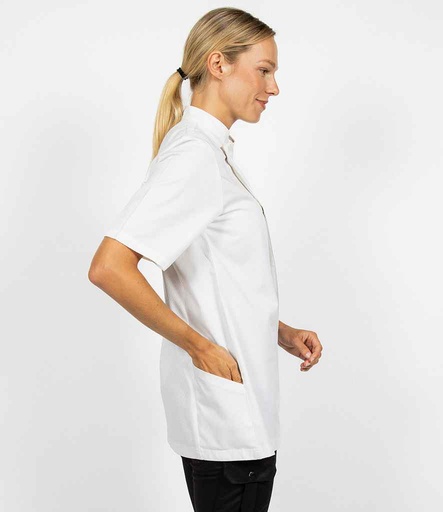 [LE015 WHI] Le Chef Staycool® Tencel™/Polyester Short Sleeve Tunic