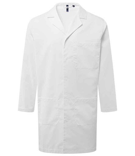 [PR603 WHI] Premier Essential 3 Pocket Work Coat