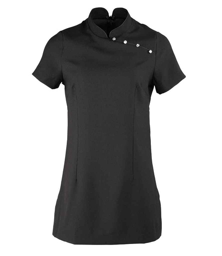[PR681 BLK] Premier Ladies Mika Short Sleeve Tunic