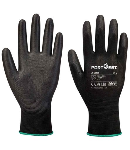 [PW083 BLK] Portwest PU Palm Gloves