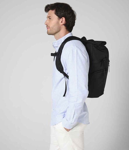 [QD543 BLK] Quadra Zurich Roll-Top Backpack
