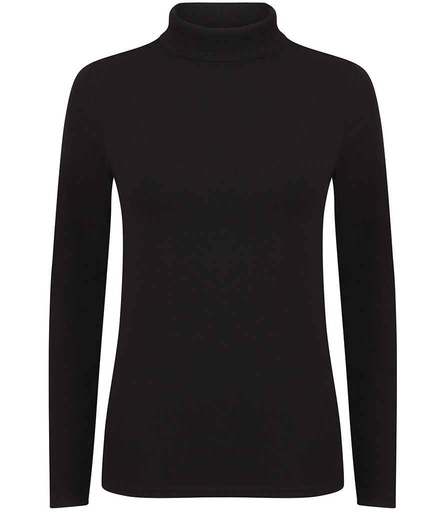 [SK125 BLK] SF Clothing Ladies Feel Good Stretch Roll Neck T-Shirt