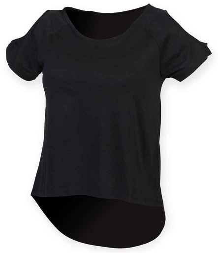 [SK233 BLK] SF Clothing Ladies Drop Tail T-Shirt