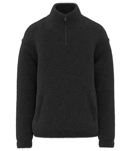 Spasso Unisex Sherpa Drop Shoulder 1/4 Zip Sweat