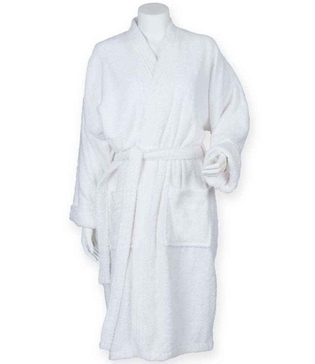 [TC21 WHI] Towel City Kimono Towelling Robe