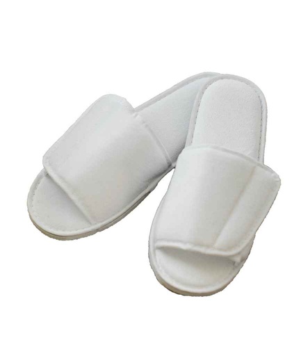 [TC67 WHI] Towel City Open Toe Slippers