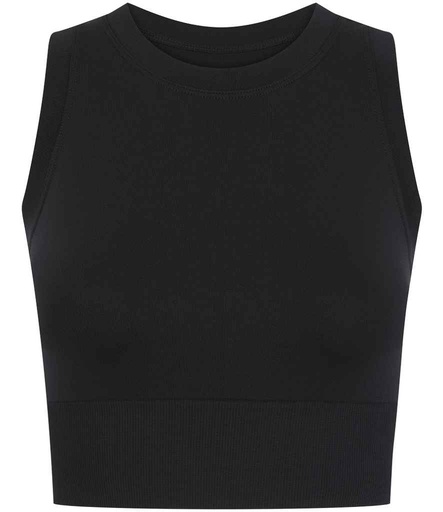[TL332 BLK] Tombo Ladies Cropped Tank Top