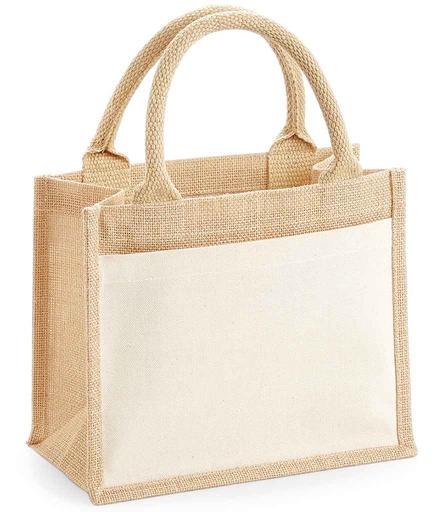 [W425 NAT] Westford Mill Pocket Jute Gift Bag